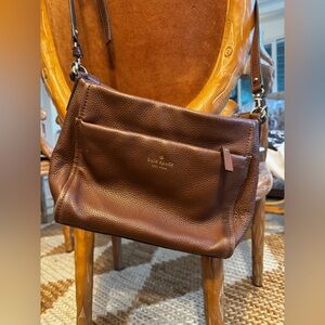 Kate Spade Brown Pebble Leather Crossbody Bag
